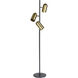 Tarlo 67.25 inch 40.00 watt Brass and Black Floor Lamp Portable Light